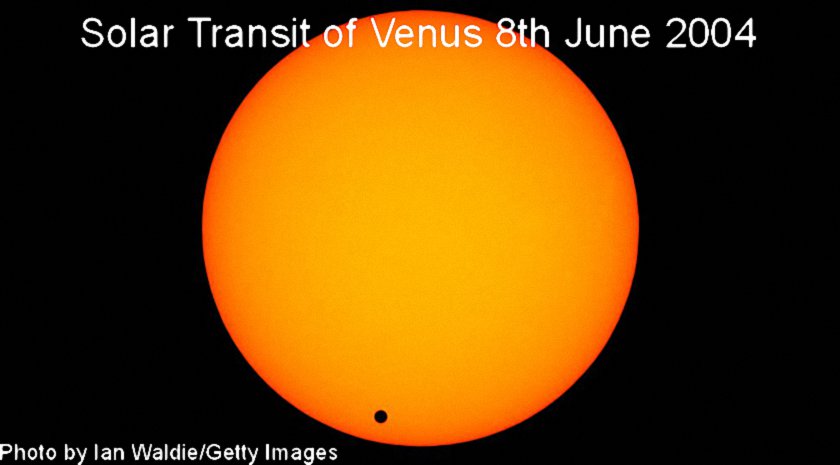 venus transiting the sun