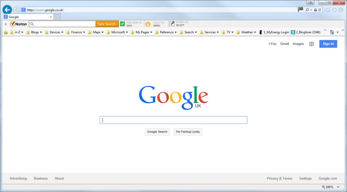 Make Google The Home Page In Windows 7