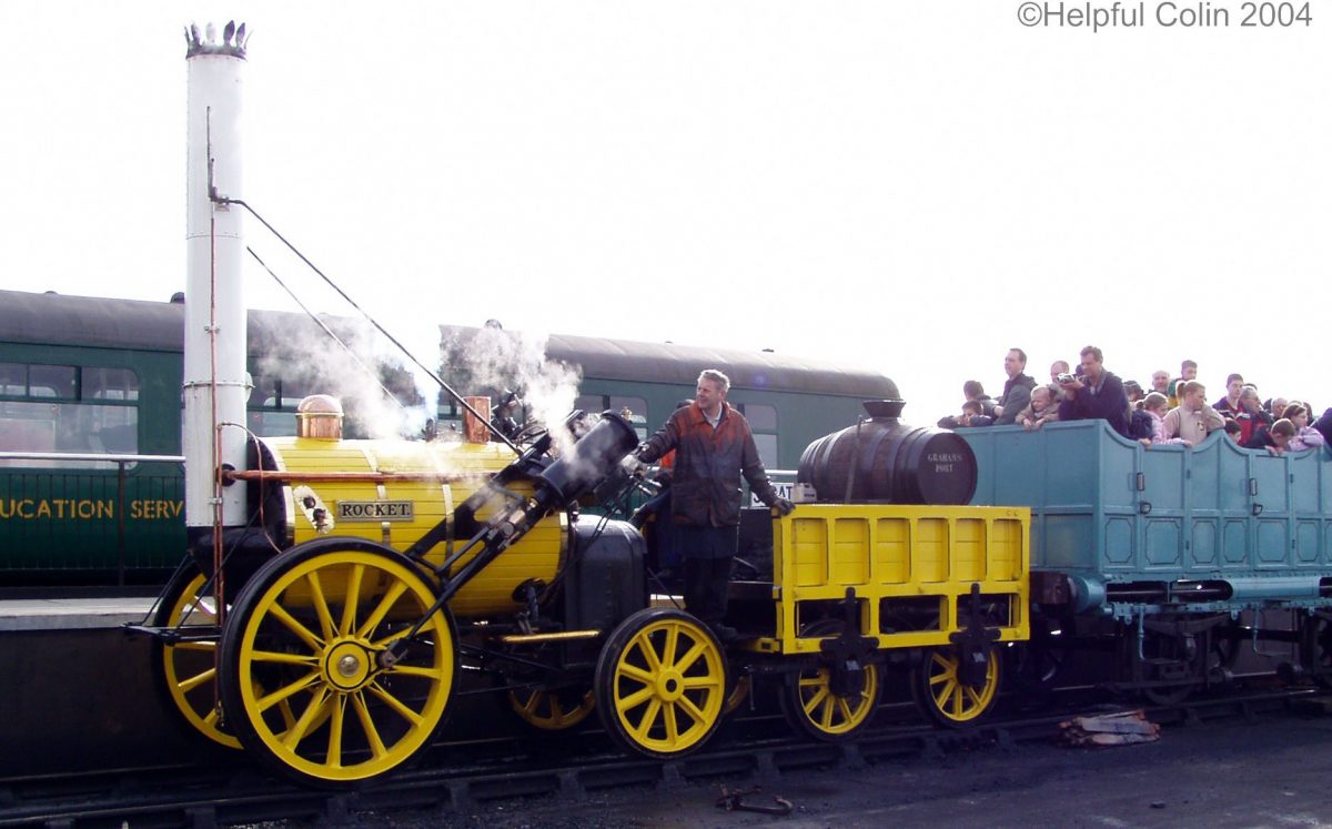 A Replica of Stephenson's Rocket Railway Experiences