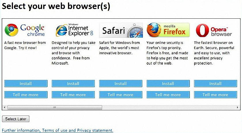 Browser Choice In Microsoft Windows Ends