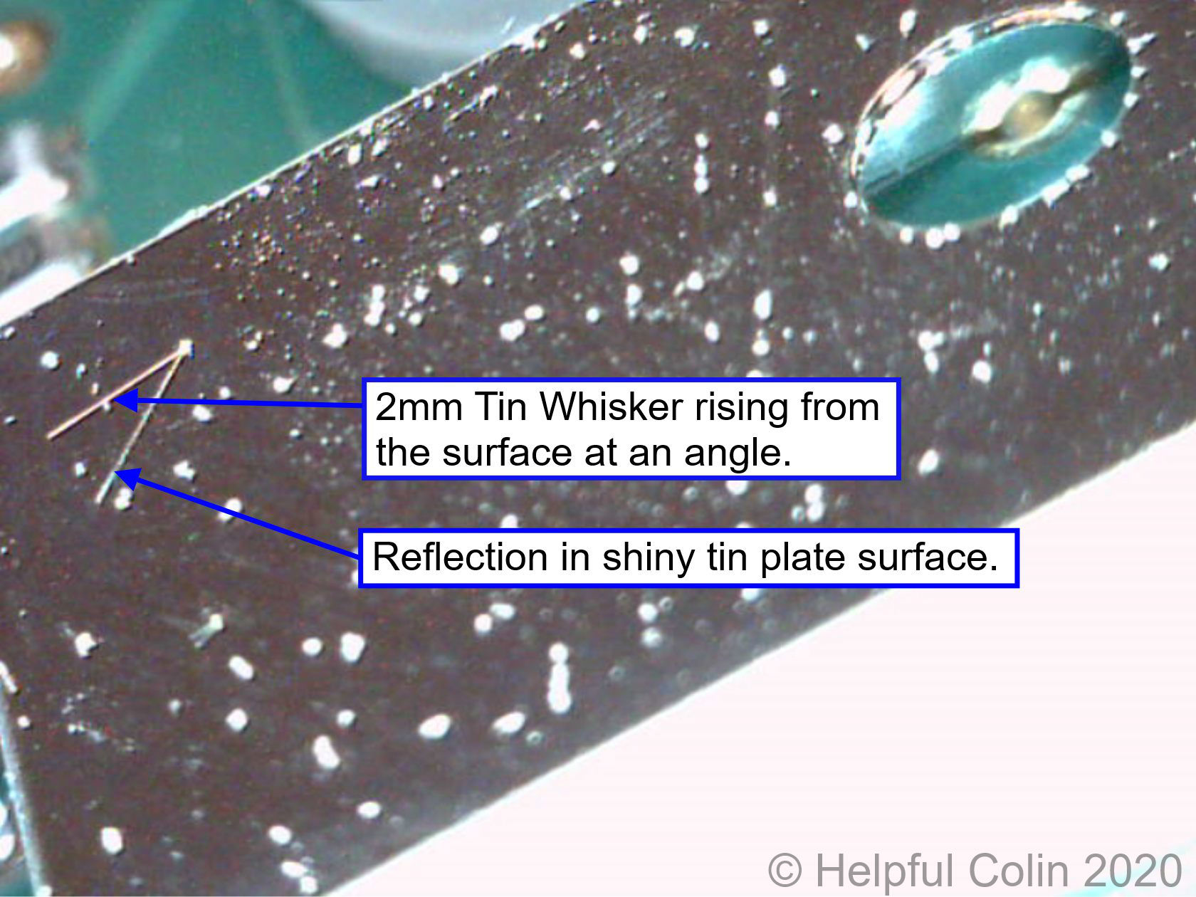 Tin Whiskers in a Wireless Thermostat Receiver Helpful Colin