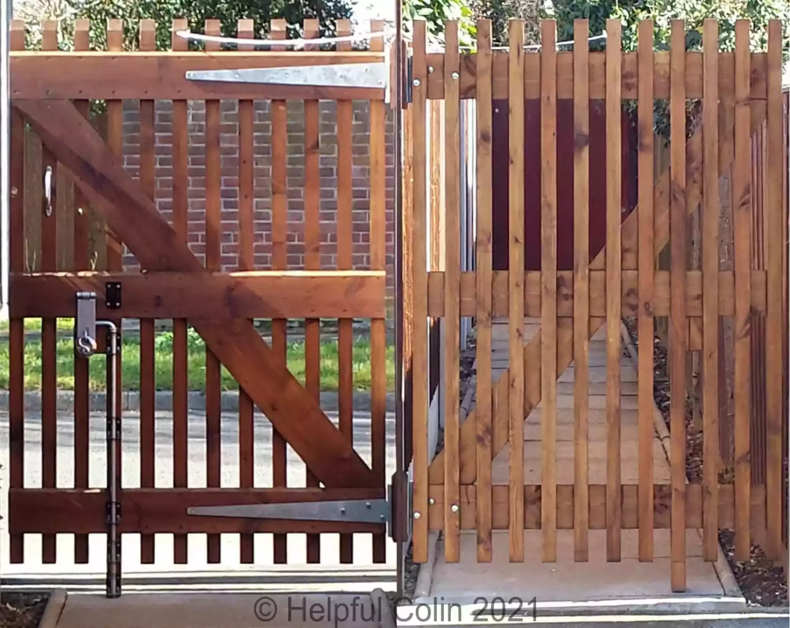 See Through Gate Front and Rear