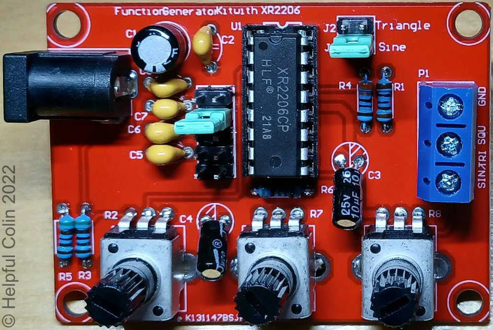 XR2206 Function Generator Kit Improved Instructions
